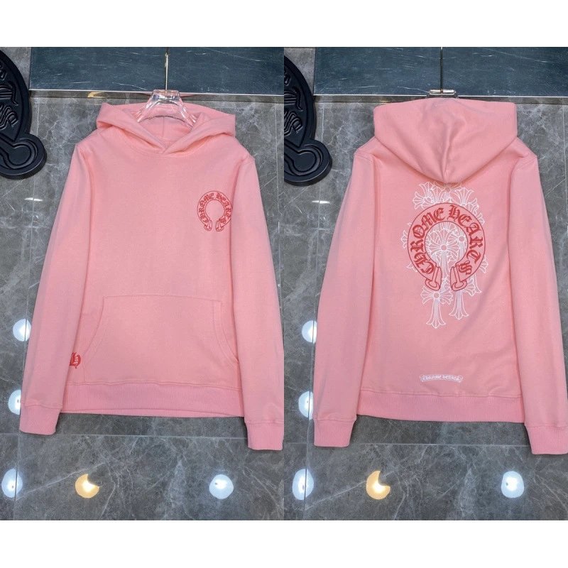 Chrome Hearts Hoodies & Sweatshirts Cross Graphic Pullover Hoodie — 8392 Pink