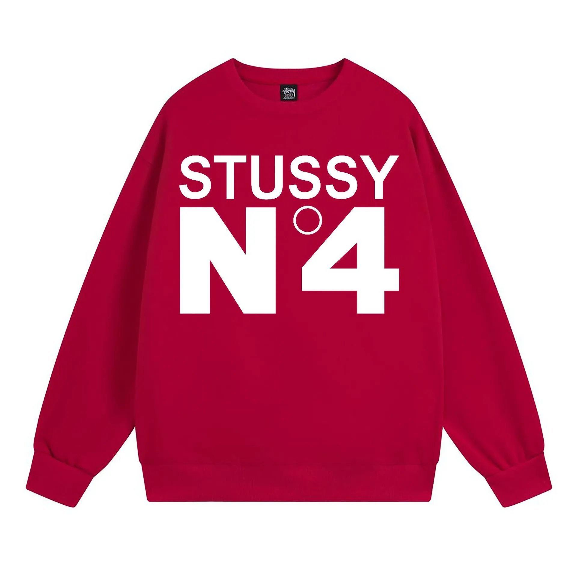 Stüssy Hoodies & Sweatshirts Crewneck Sweatshirt with Chengdu Chapter Graphic — 104 red