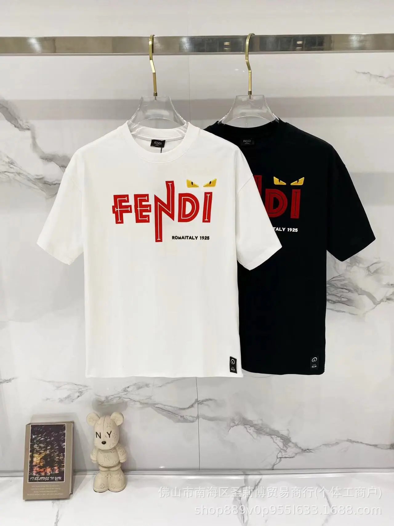 Fendi T-Shirts Loose-fit crew-neck short-sleeve T-shirt image 12