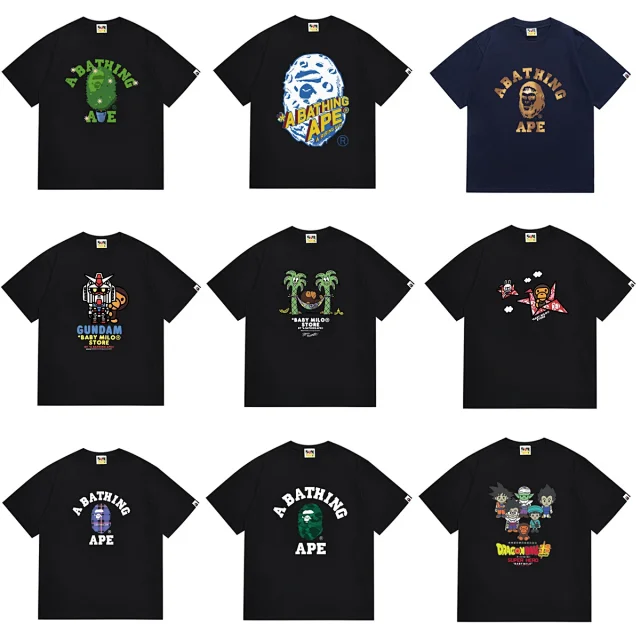 BAPE T-Shirts Short-Sleeve Graphic Print product detail image 1