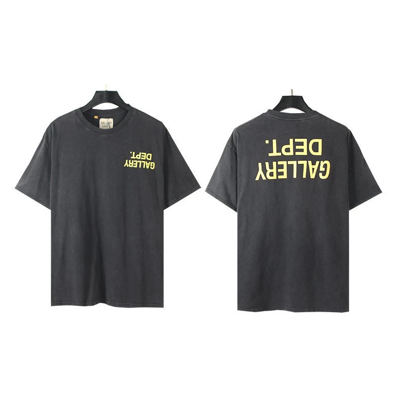 Gallery Dept. T-Shirts Loose Graphic Print — 8010 Washing water black (digital direct injection)