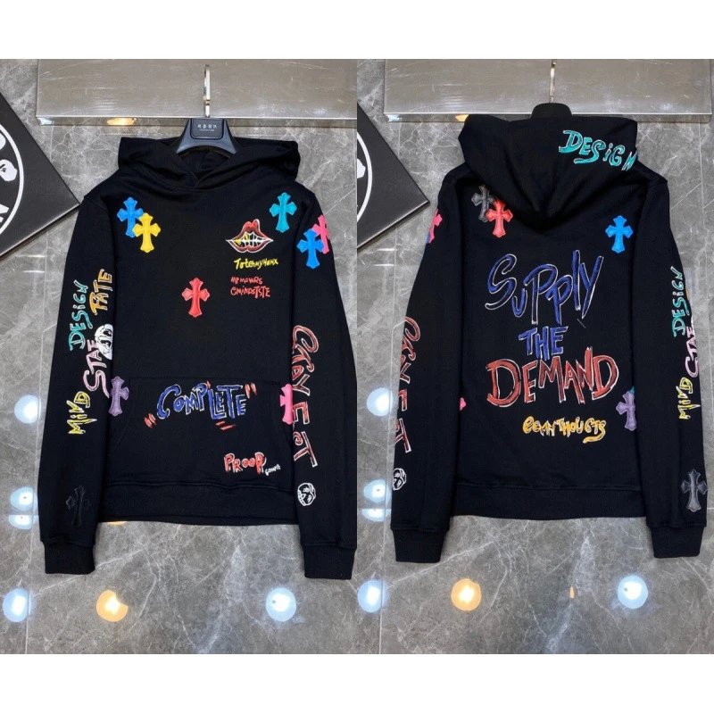 Chrome Hearts Hoodies & Sweatshirts Cross Graphic Pullover Hoodie image 3