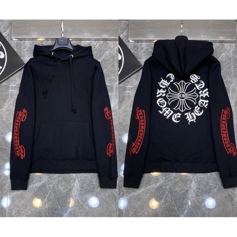 Chrome Hearts Hoodies & Sweatshirts Cross Graphic Pullover Hoodie — 8084 Black
