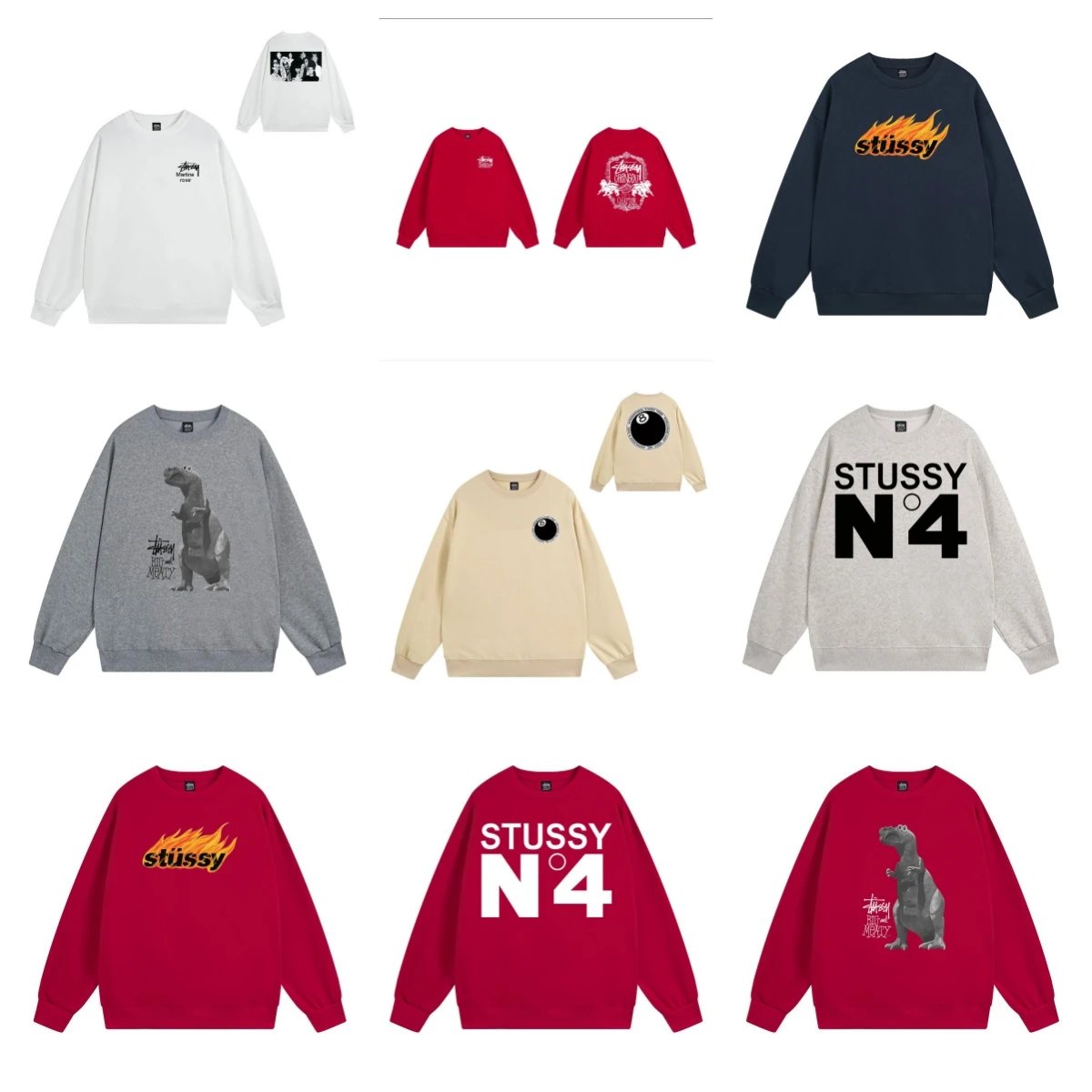 Stüssy Printed Crewneck Sweats