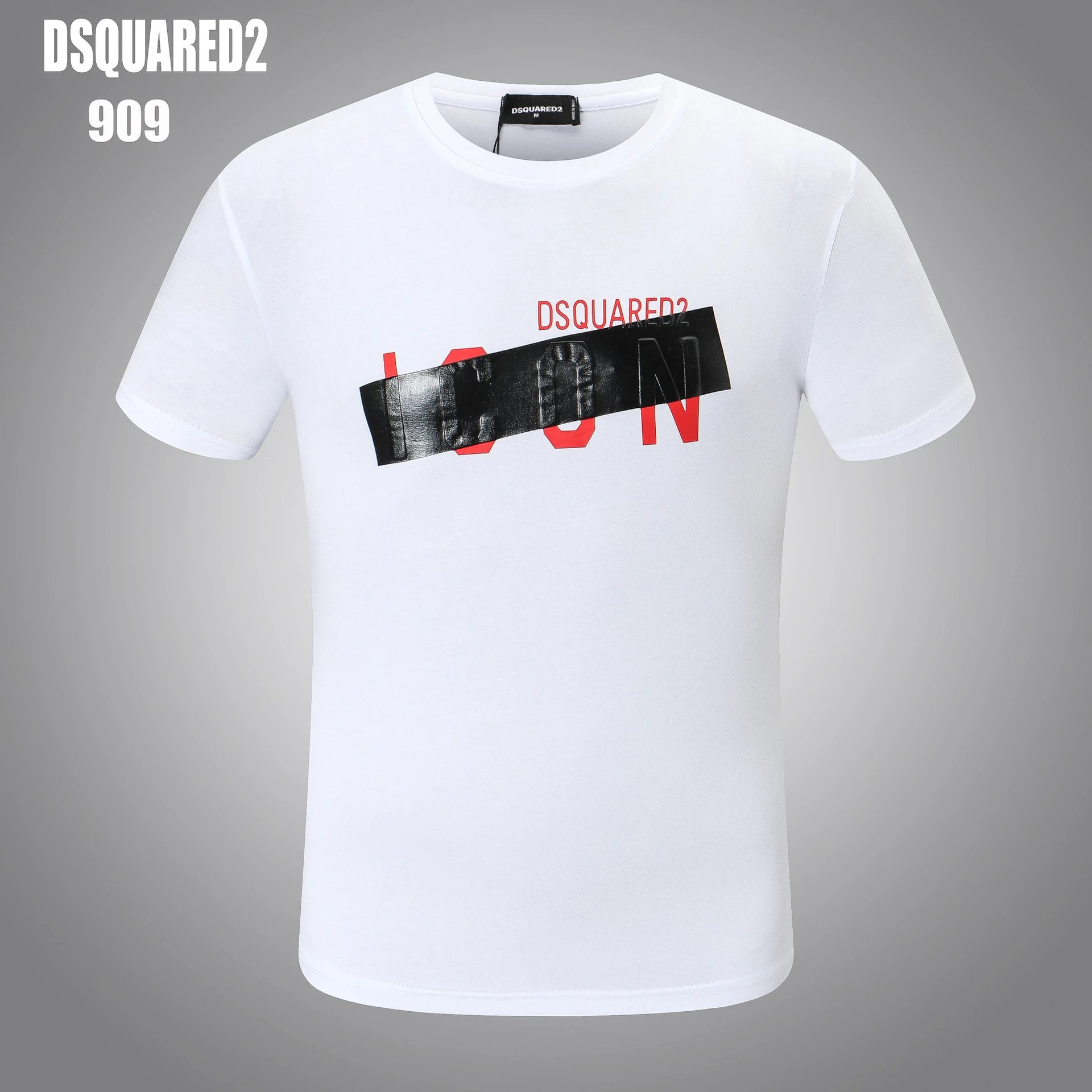 Dsquared2 T-Shirts Graphic Print — DQ 909 white