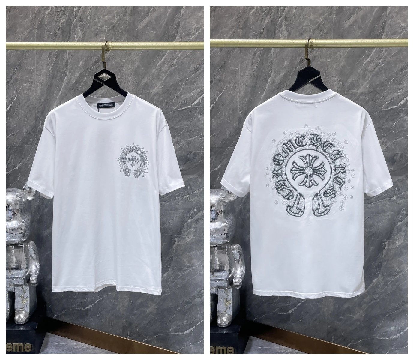 Chrome Hearts T-Shirts Graphic Cross Motif Short-Sleeve T-Shirt — 21