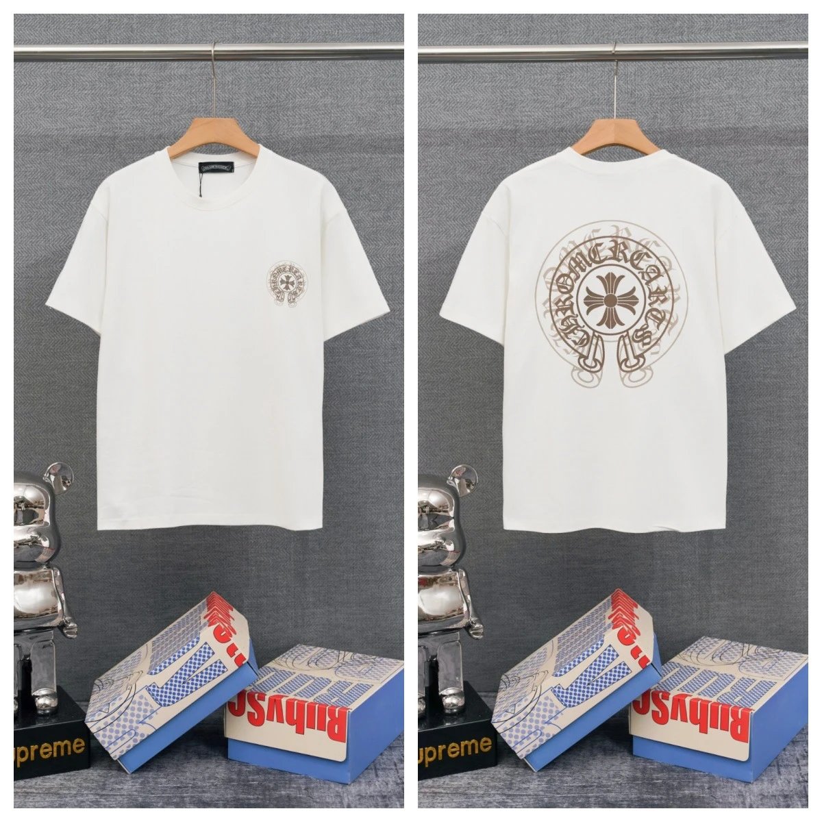 Chrome Hearts T-Shirts Graphic-print crewneck T-shirt — 35