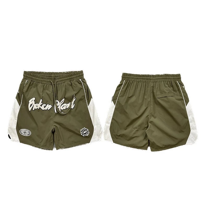 Broken Planet Shorts Drawstring graphic — 3198 green
