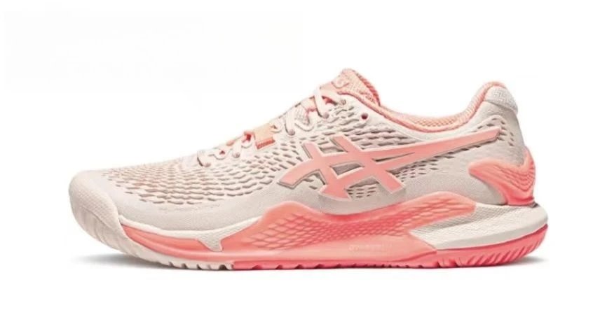 Asics Gel-Resolution 9 White / Navy / Lime Green Tennis Shoes Running Shoes - 3