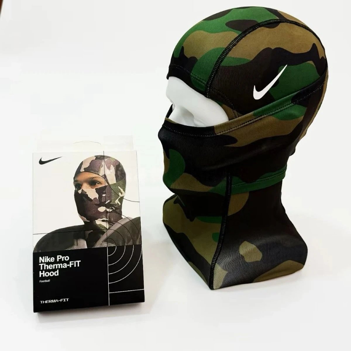 Nike Pro Thermo-FIT Hood Camo Green Multicolor Accessories
