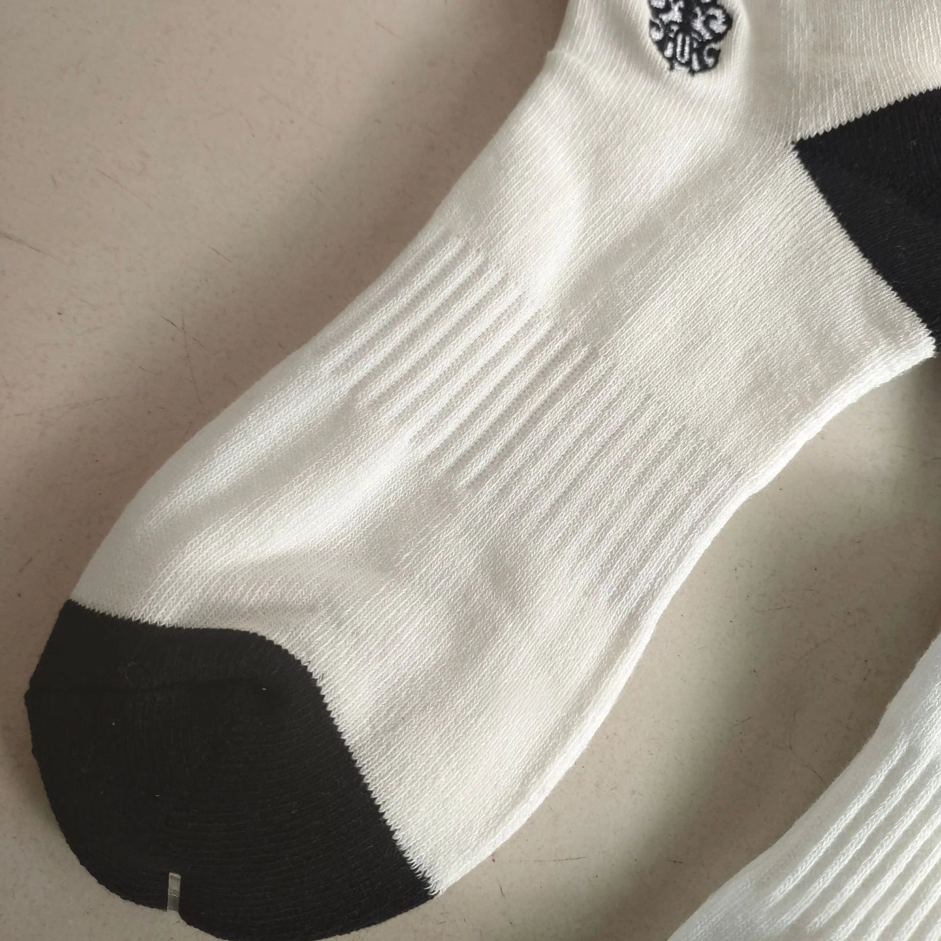 Chrome Hearts Lips Print Black Socks - 8