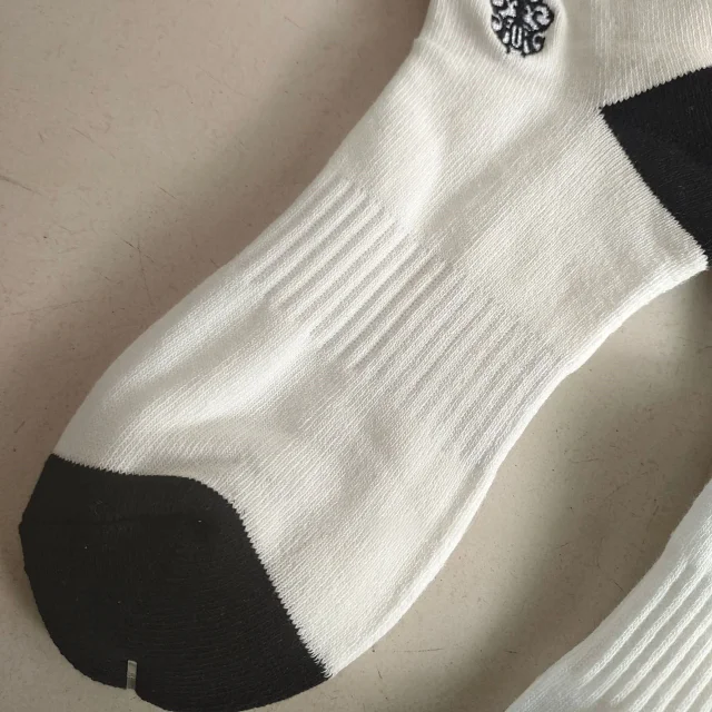 Chrome Hearts Socks Ribbed Crew with Gothic Lettering and Cross Motifs product detail image 7