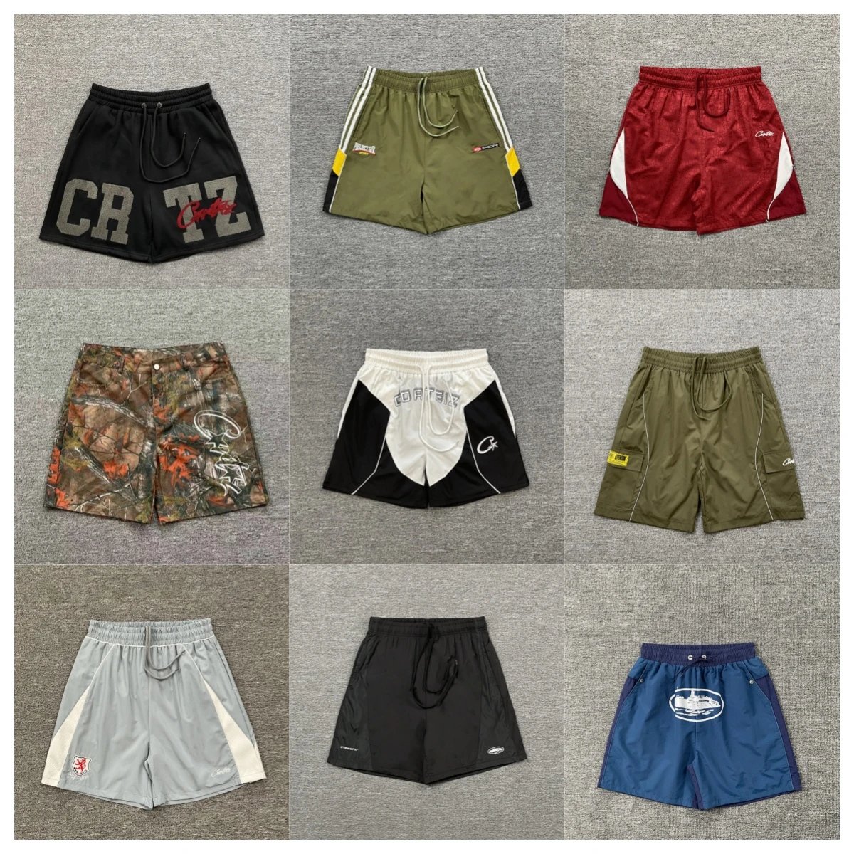 Cortez Men's Various Color Drawstring Shorts