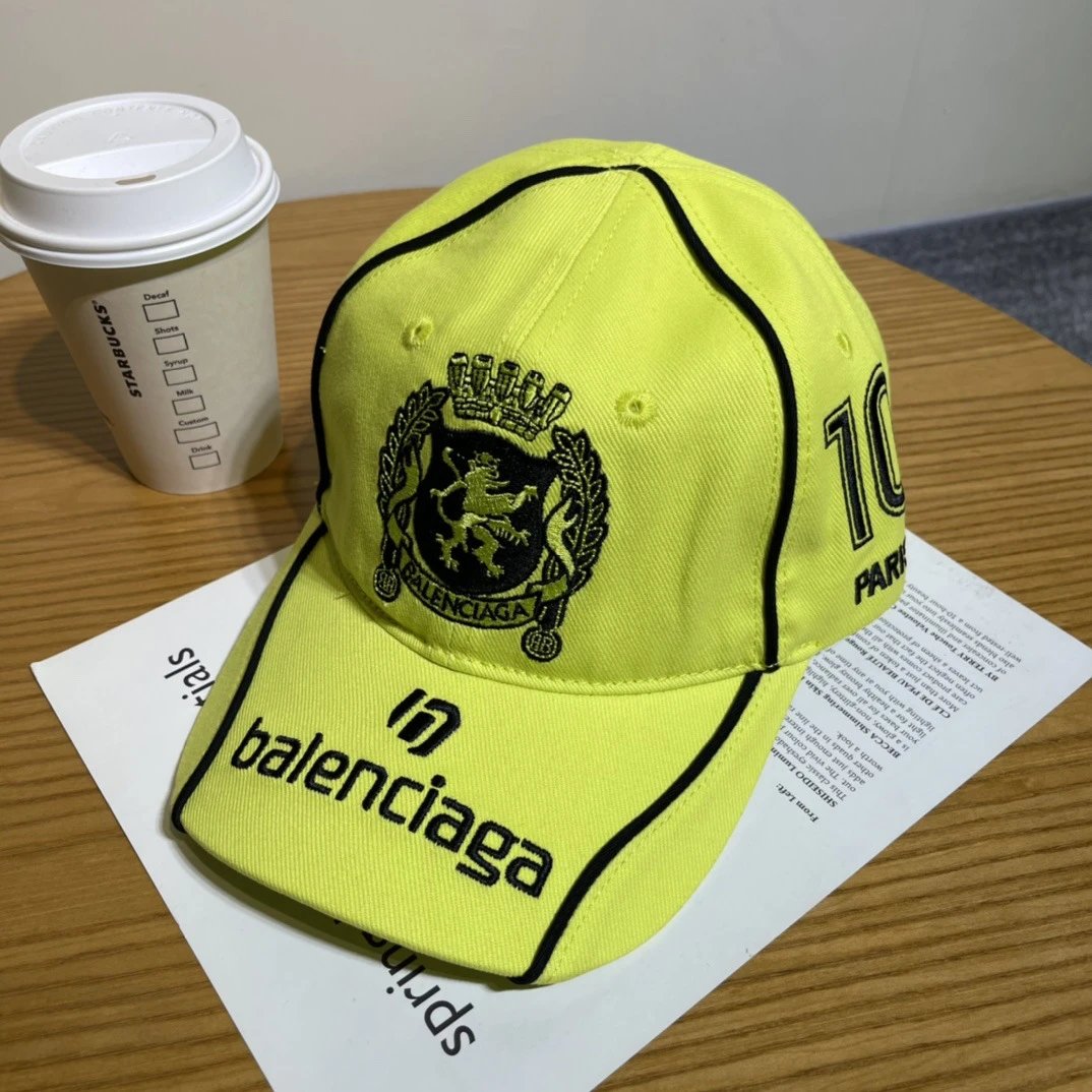 Balenciaga Hats Embroidered logo baseball cap — 06-3