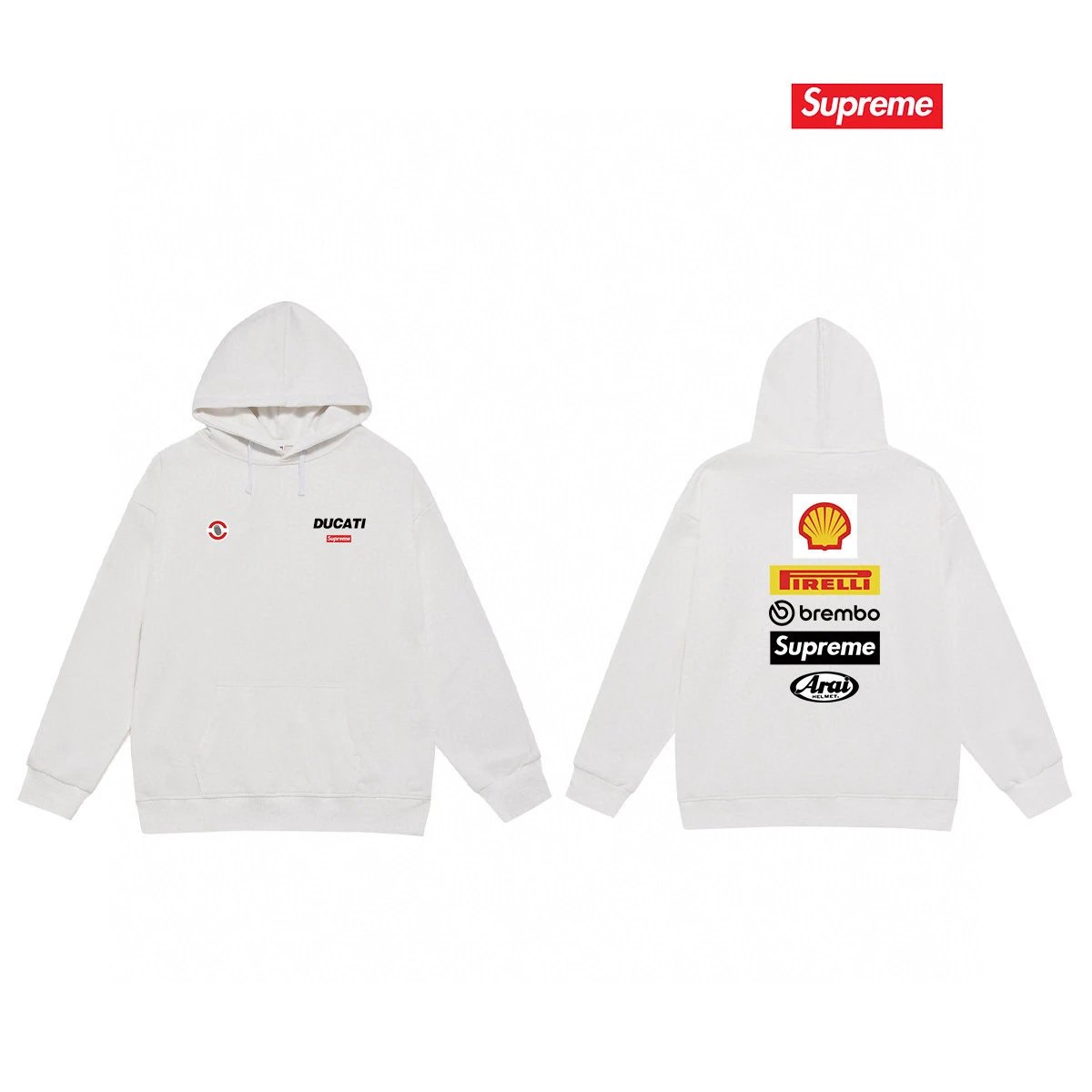 Supreme Hoodies & Sweatshirts Ducati Logo Hooded Sweatshirt — 2