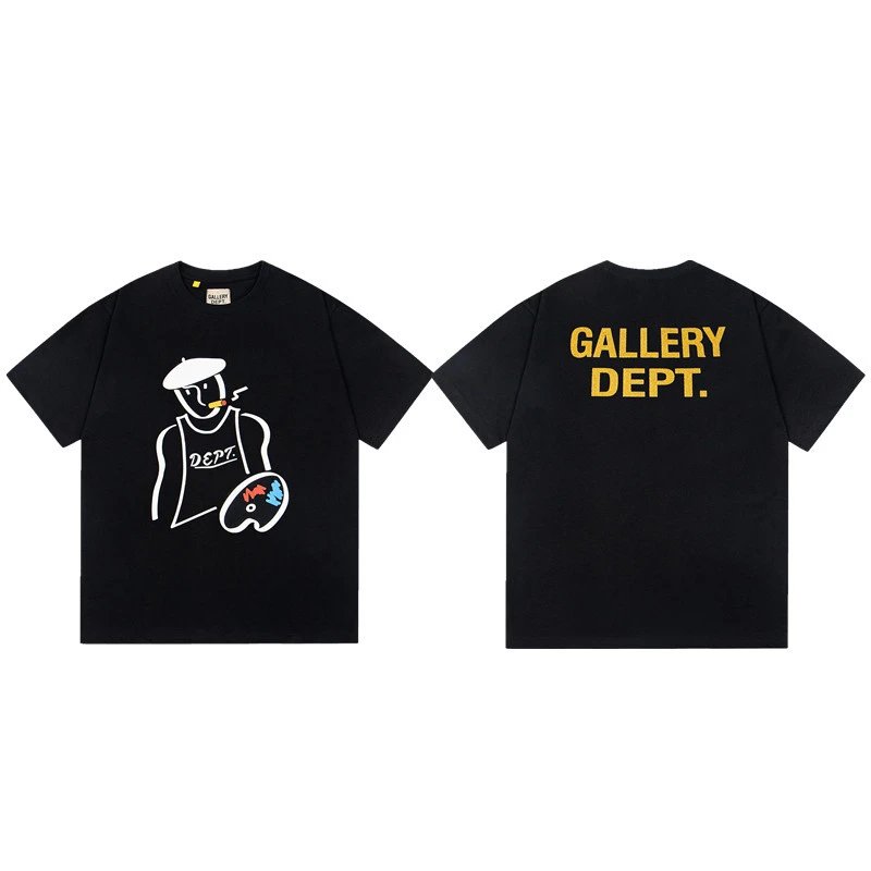 Gallery Dept. T-Shirts Graphic Print Short-Sleeve T-Shirt — 455 black