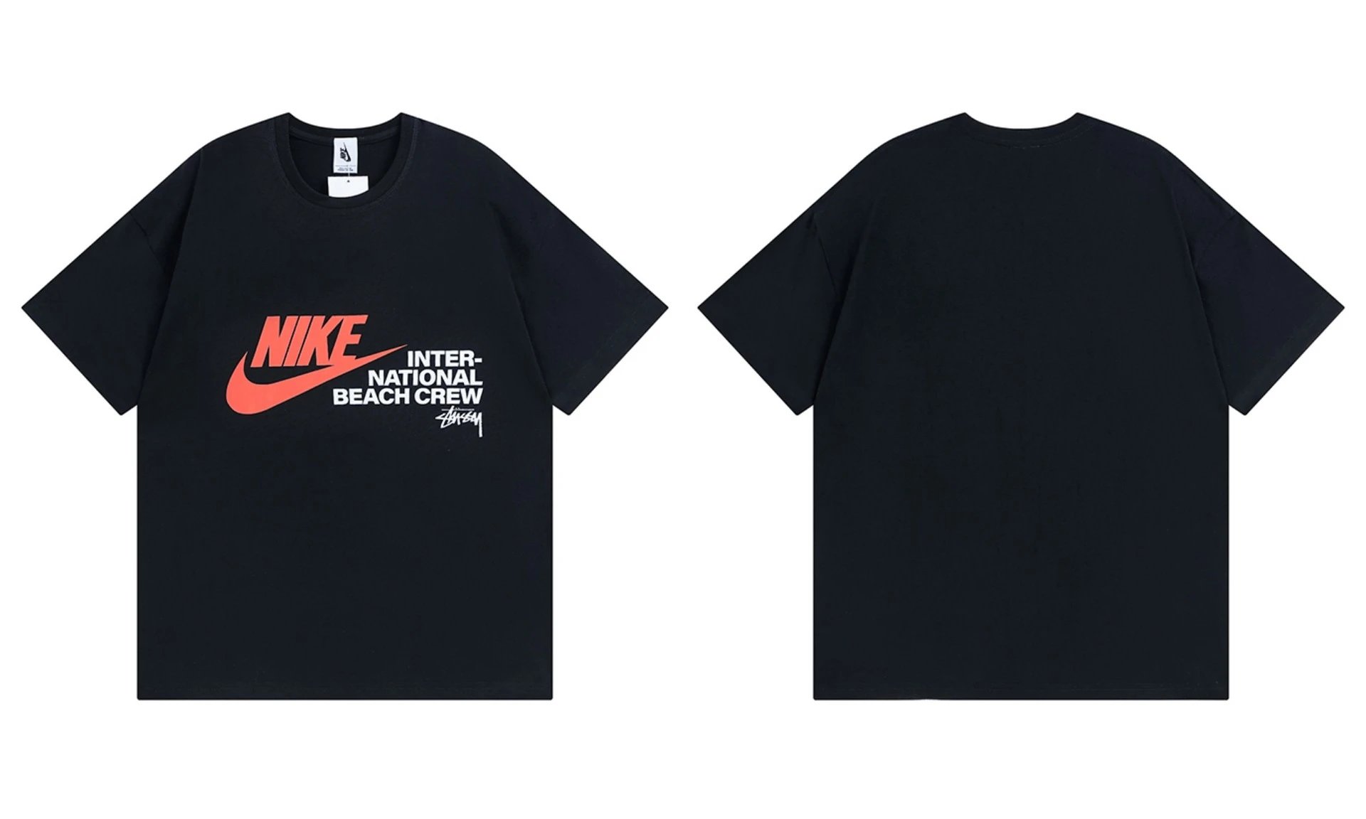 Stüssy T-Shirts Short-Sleeve Graphic Print — 953 black