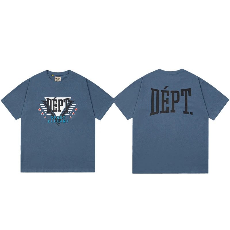 Gallery Dept. T-Shirts Graphic Print Short-Sleeve T-Shirt — 457 Blue