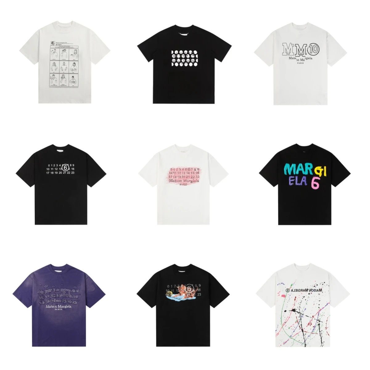 Maison Margiela MM6 Number Print T-Shirt