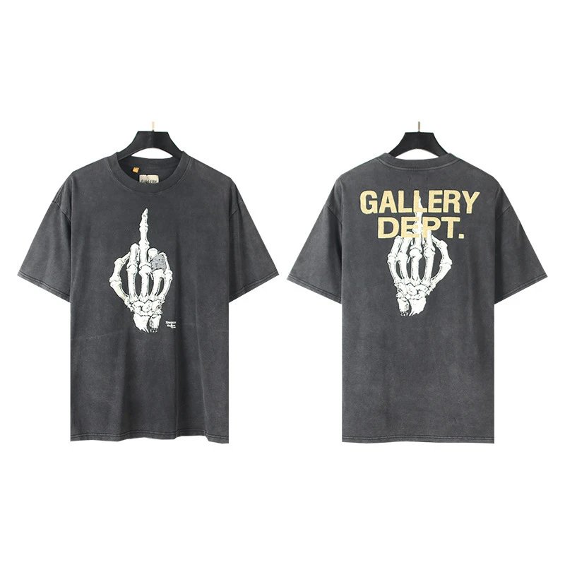 Gallery Dept. T-Shirts Loose Graphic Print — 8006 Washing water black (digital direct injection)