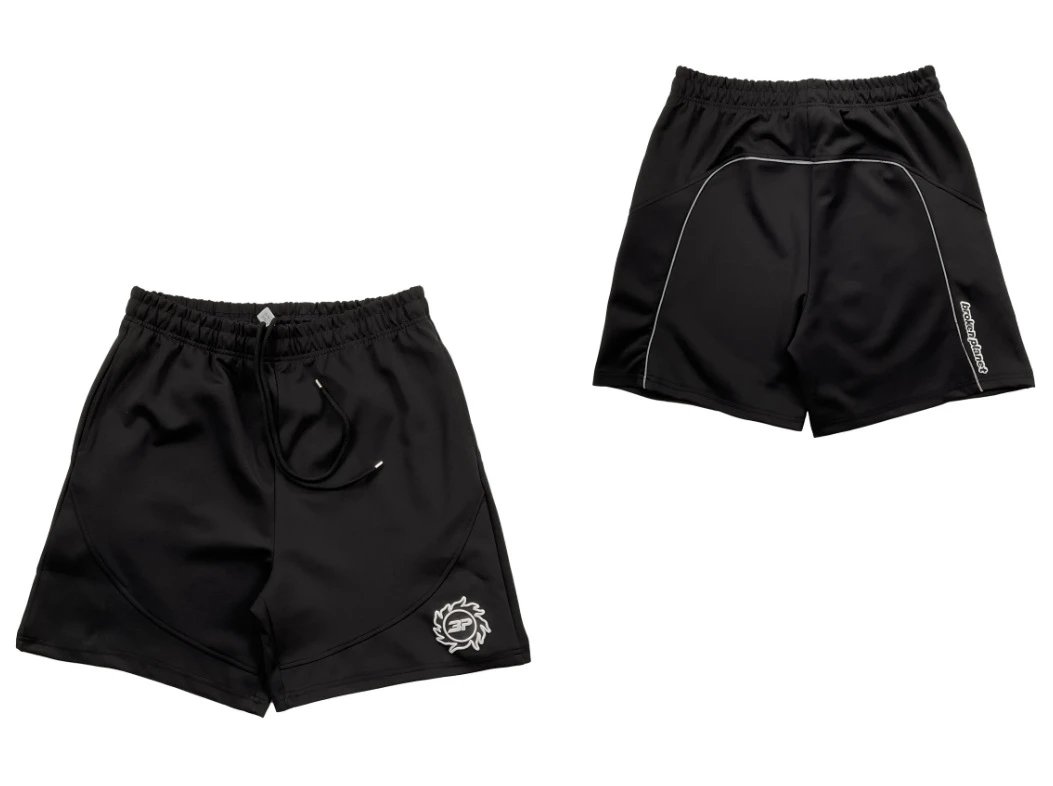 Broken Planet Shorts Graphic and plaid — 2 D 8271 Black