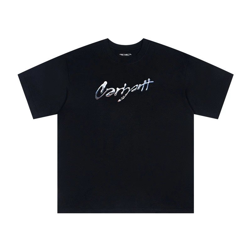 Carhartt T-Shirts Short-Sleeve Crew Neck Graphic Logo T-Shirt — 201 black