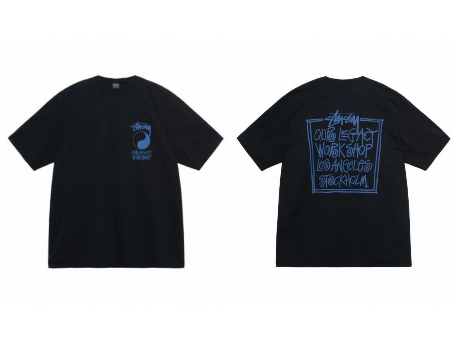 Stüssy T-Shirts Short-Sleeve Graphic Print — 996 black