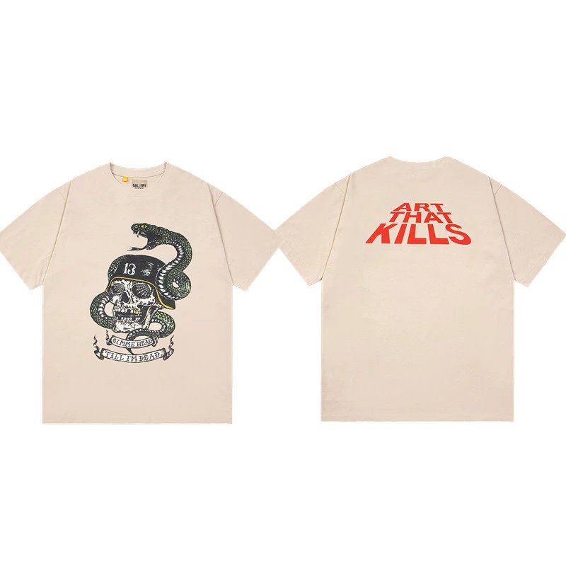 Gallery Dept. T-Shirts Graphic Print Short-Sleeve T-Shirt — 449 Apricot color