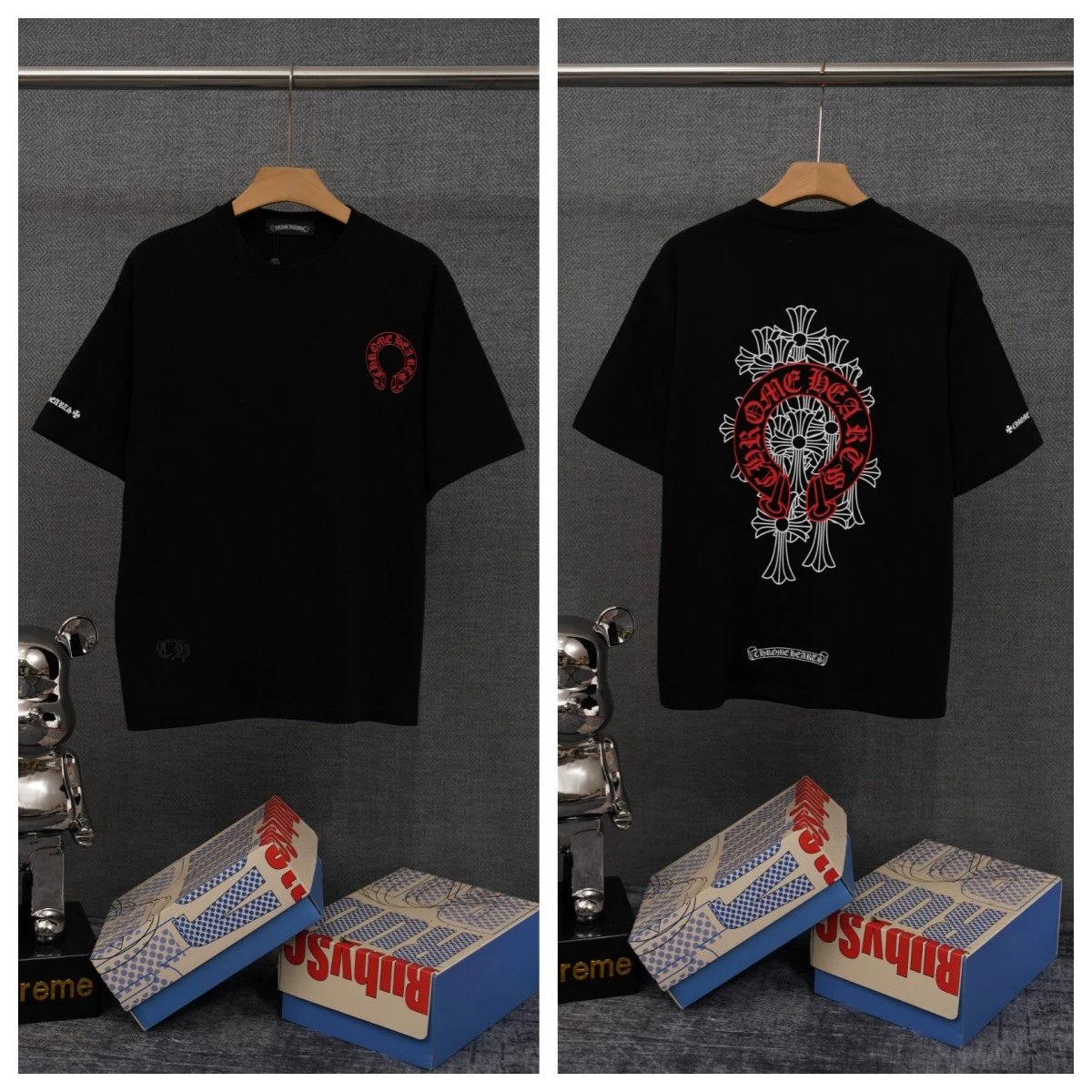 Chrome Hearts T-Shirts Graphic-print crewneck T-shirt — 10
