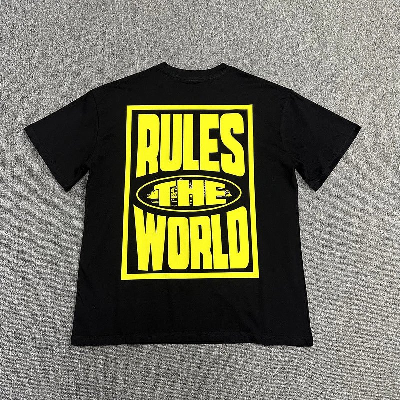 Corteiz T-Shirts Short-Sleeve Graphic Print — 3122 Yellow