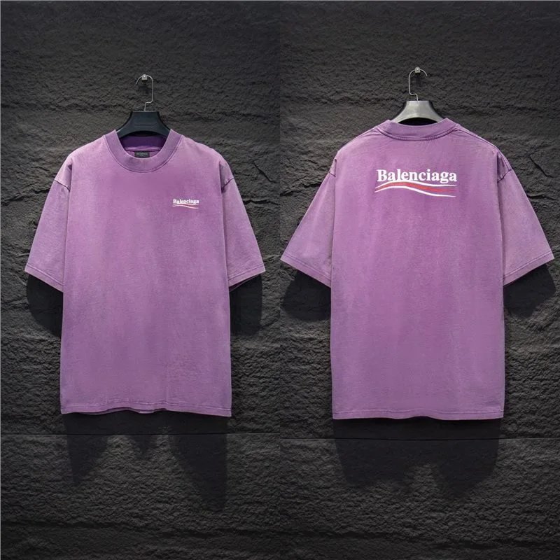 Balenciaga T-Shirts Logo Graphic Oversized Short-Sleeve T-Shirt — 5172 picture color
