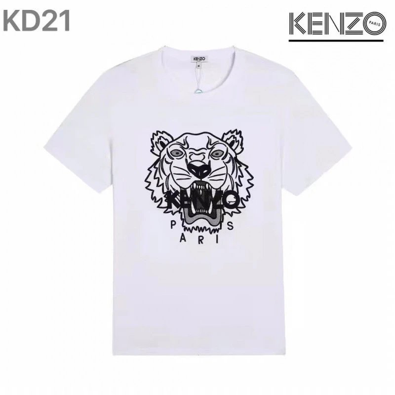 KENZO T-Shirts Tiger Embroidered T-Shirt — KD21