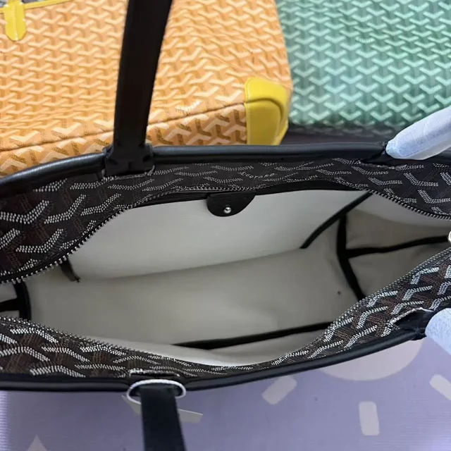 Goyard Backpacks Chevron-pattern flap backpack with top handle product detail image 54
