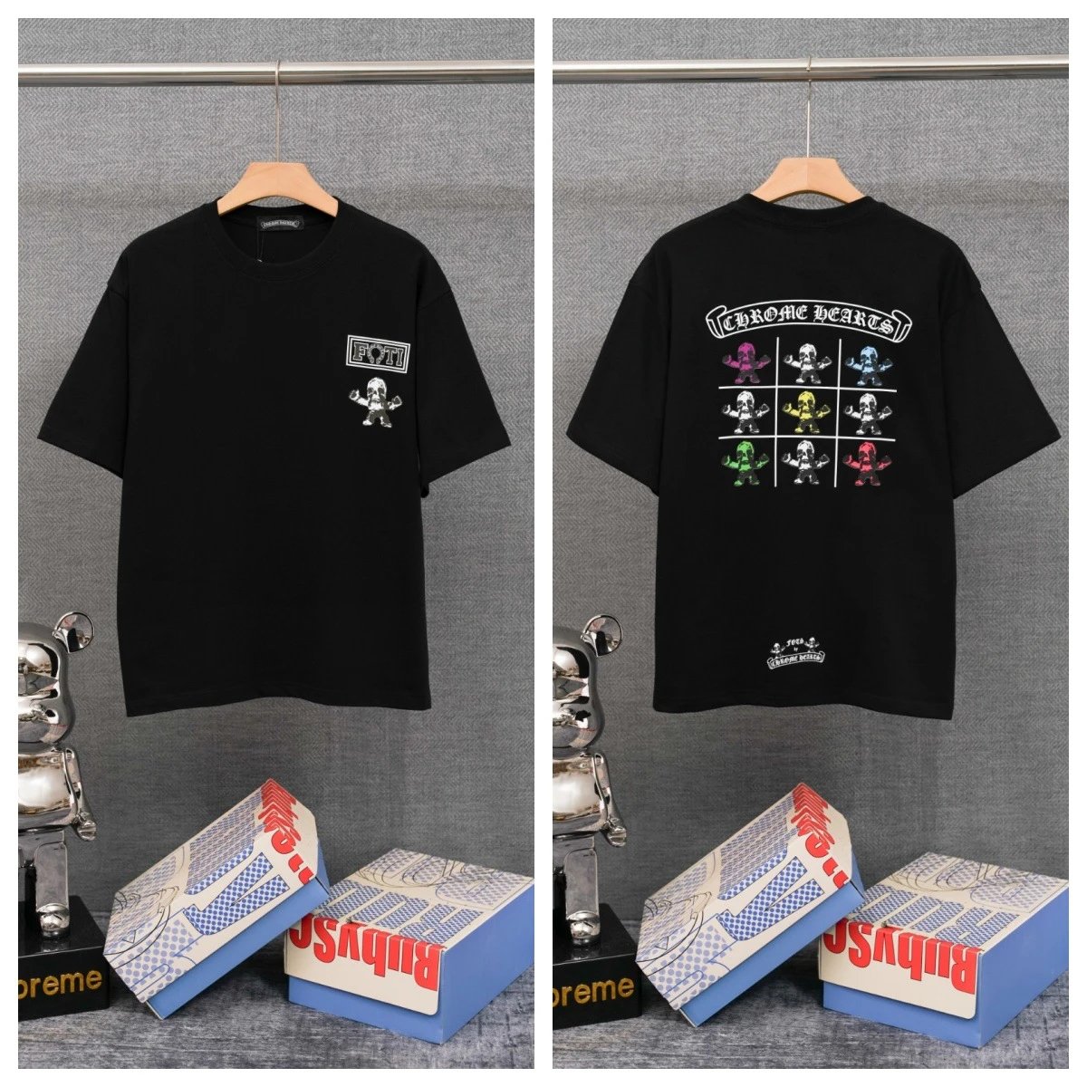 Chrome Hearts T-Shirts Graphic-print crewneck T-shirt — 19