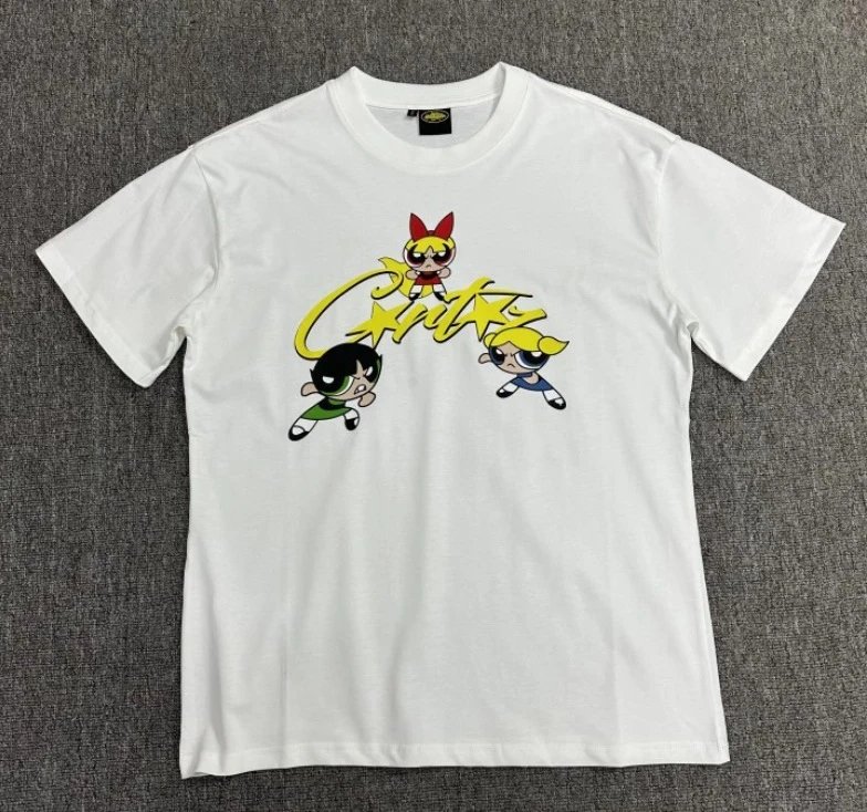 Corteiz T-Shirts Short-Sleeve Graphic Print — 3123 White