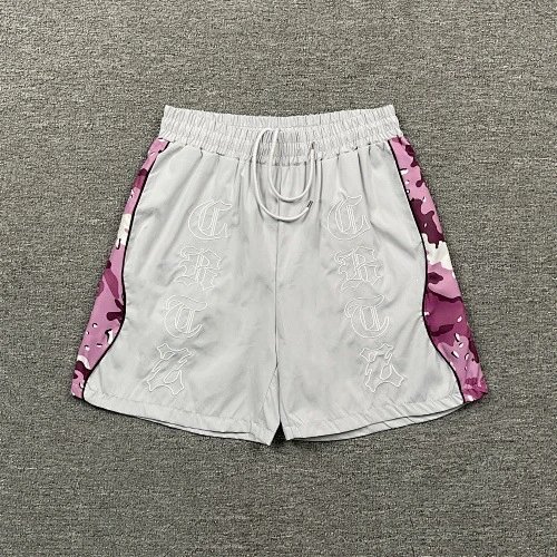 Corteiz Shorts Drawstring fleece with kangaroo pockets — white 3268#