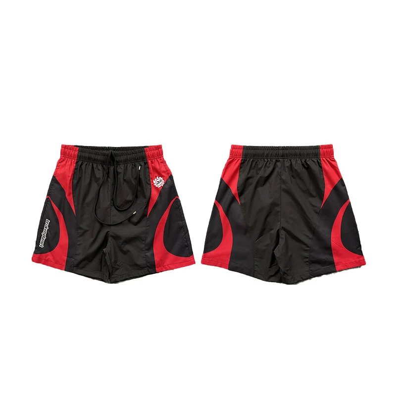 Broken Planet Shorts Drawstring graphic — 8320 Red