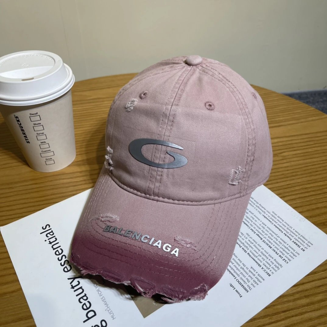 Balenciaga Hats Embroidered logo baseball cap — 05-4