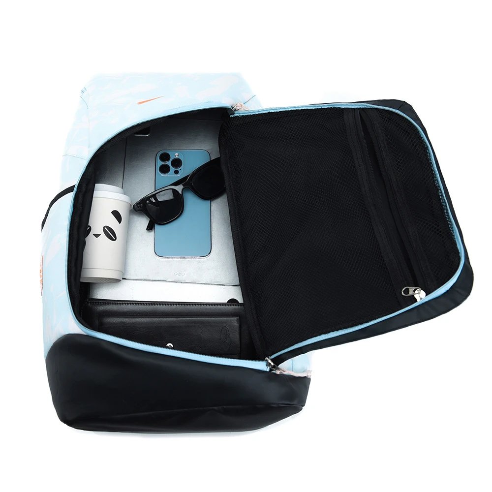 Nike Elite Backpack Light Blue Marble Print Casual Backpack - 15