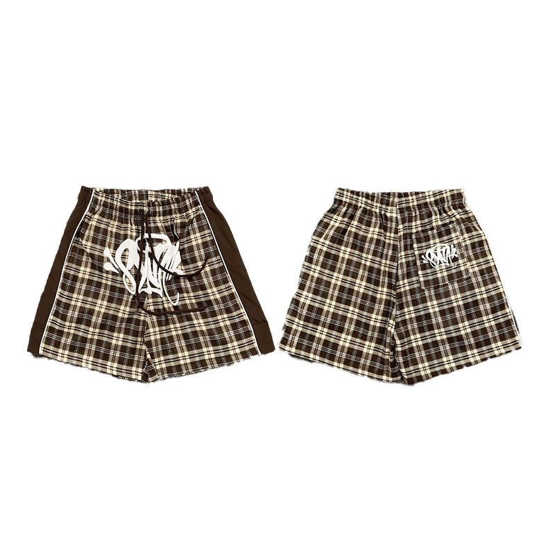 Broken Planet Shorts Drawstring graphic — 8323 Coffee color