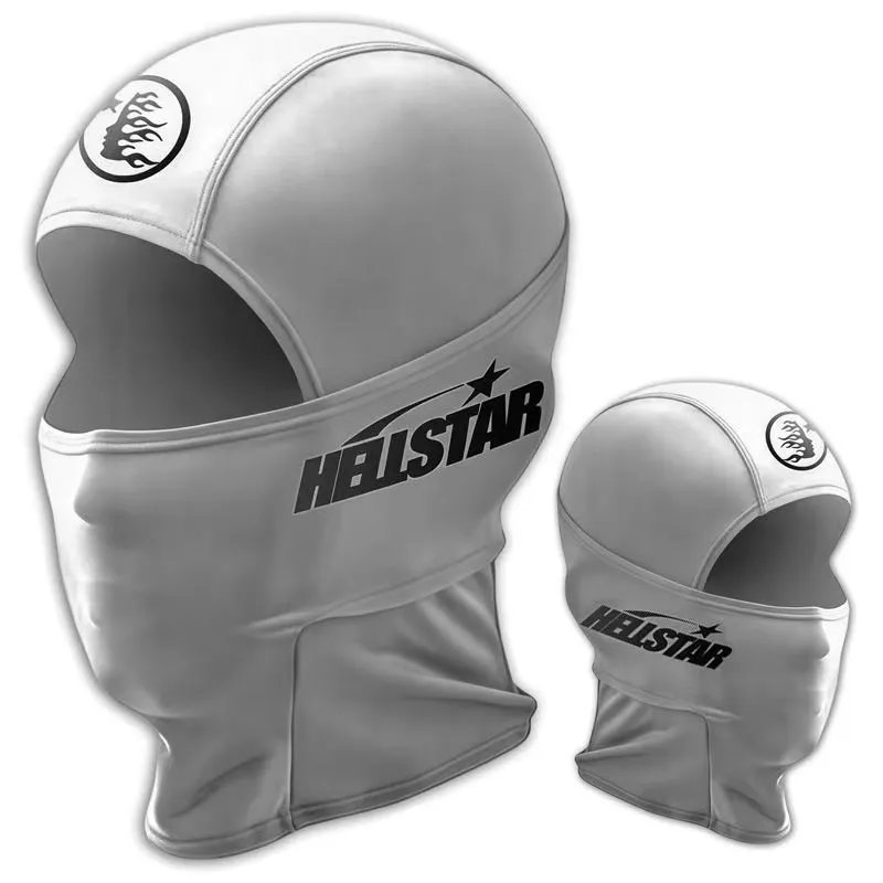 Corteiz Uncategorized Graphic Balaclava Mask — H white 1