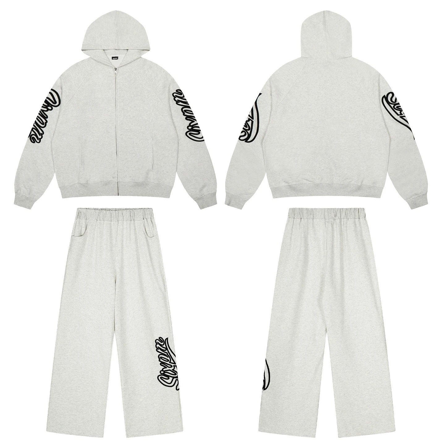 6PM Tracksuits Records Logo Hooded Tracksuit image 5