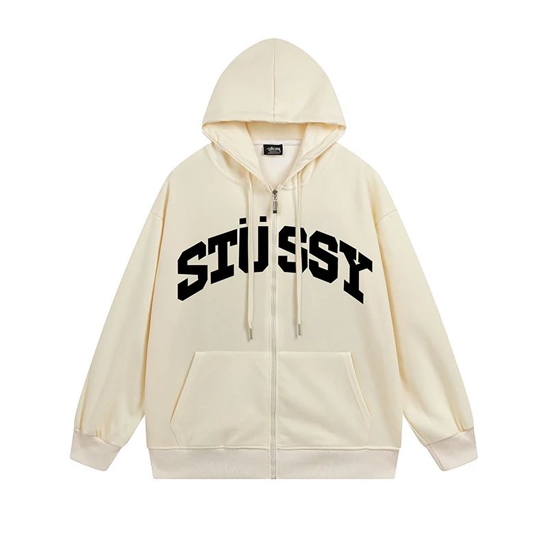 Stüssy Hoodies & Sweatshirts Zip-Up Hooded Sweatshirt with Graphic Prints image 2