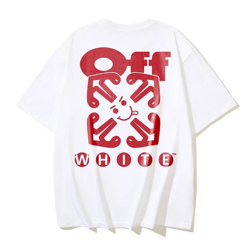 Off-White T-Shirts Logo Print — 1090 white