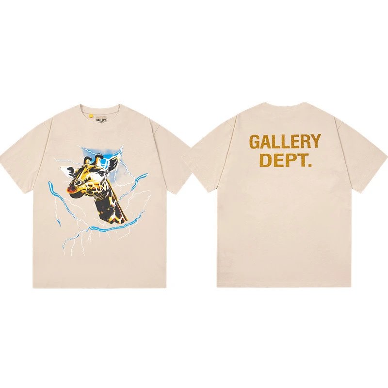Gallery Dept. T-Shirts Graphic Print Short-Sleeve T-Shirt — 450 Apricot color