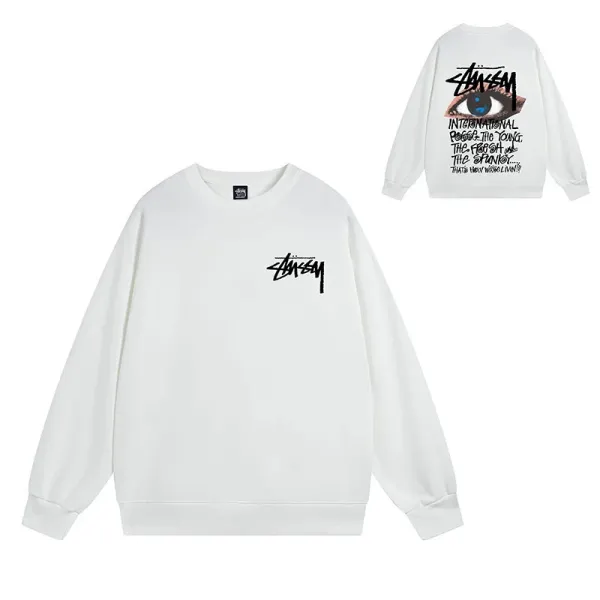 Stüssy International Eye Graphic White Hoodie - 1