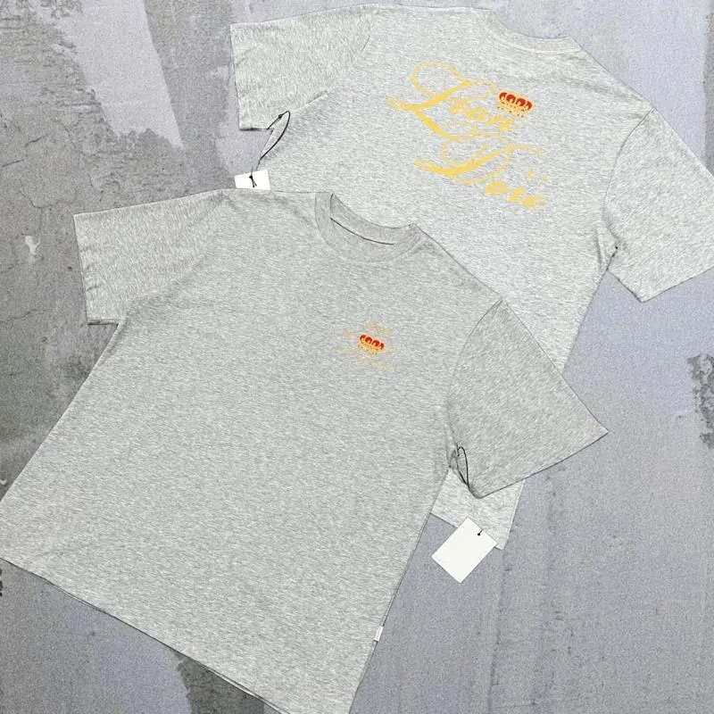 Aimé Leon Dore T-Shirts Short-sleeve logo graphic T-shirt — Floral Gray Crown A11