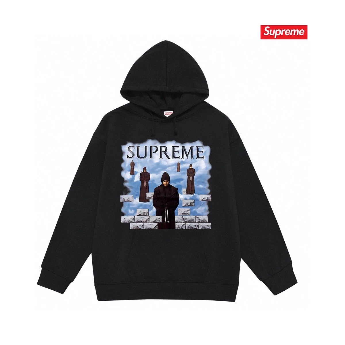 Supreme Hoodies & Sweatshirts Graphic Print Pullover Hoodie — S 2050 Black