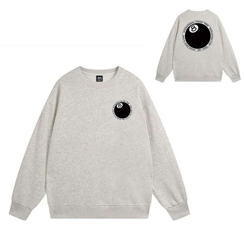 Stüssy Hoodies & Sweatshirts Crewneck Sweatshirt with Chengdu Chapter Graphic — 106 Heather Gray