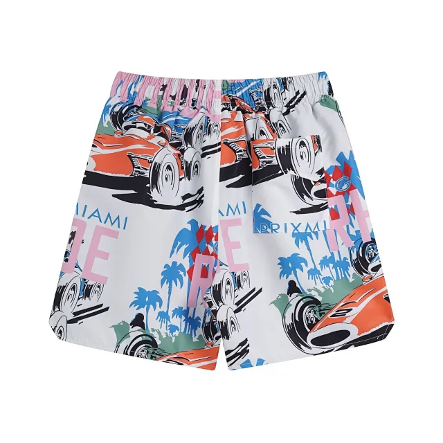Rhude Shirts Colorblock Palm Tree Embroidered Short-Sleeve Shirt product detail image 23